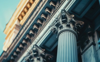 A pillar of a public building