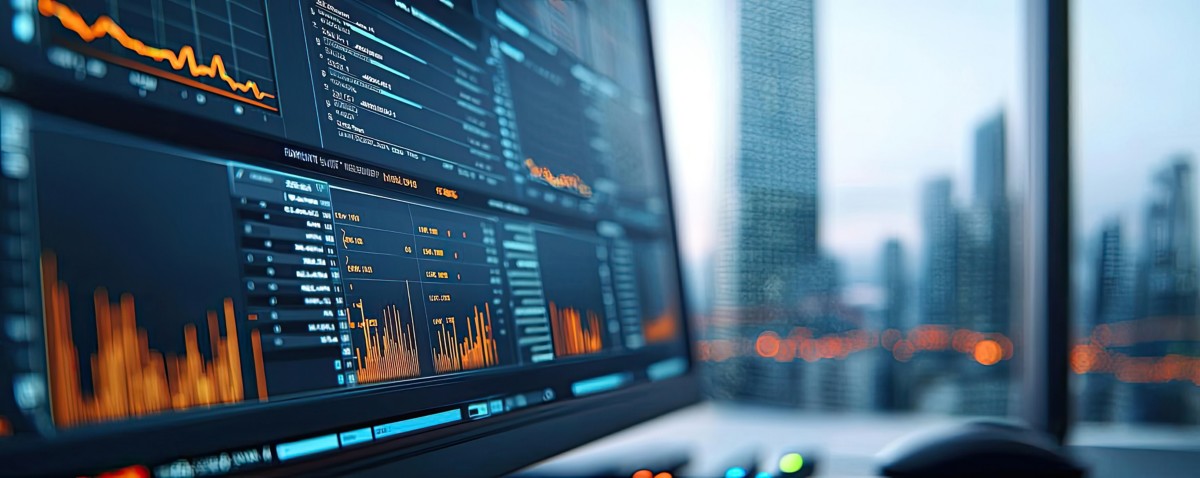 Close-up of a human face blending with digital code, representing Hogan’s API & Microservices solution | DXC Technology Insights