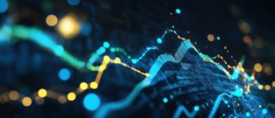 Digital financial data graphs on screen, Industry-specific Software | DXC Technology Software