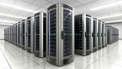 Modern cloud server room, Application Modernization Services | DXC Technology