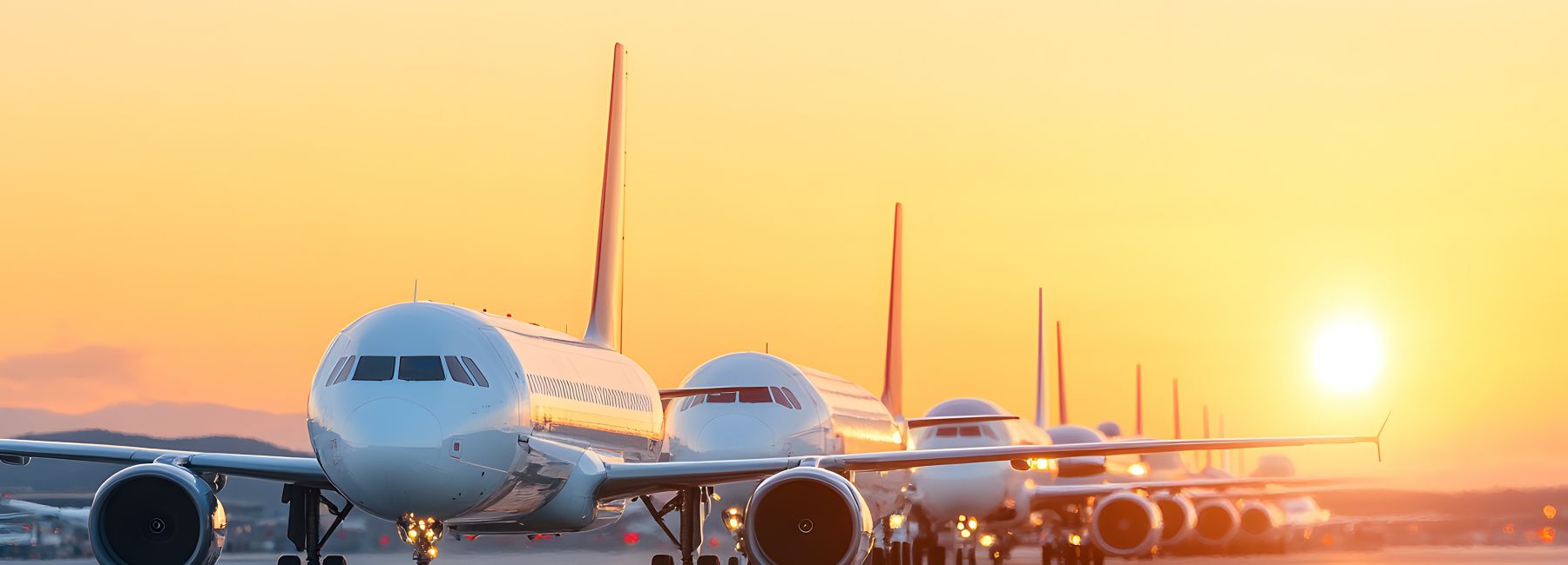 planes on tarmac waiting for clearance, Travel and Transportation | DXC Technology