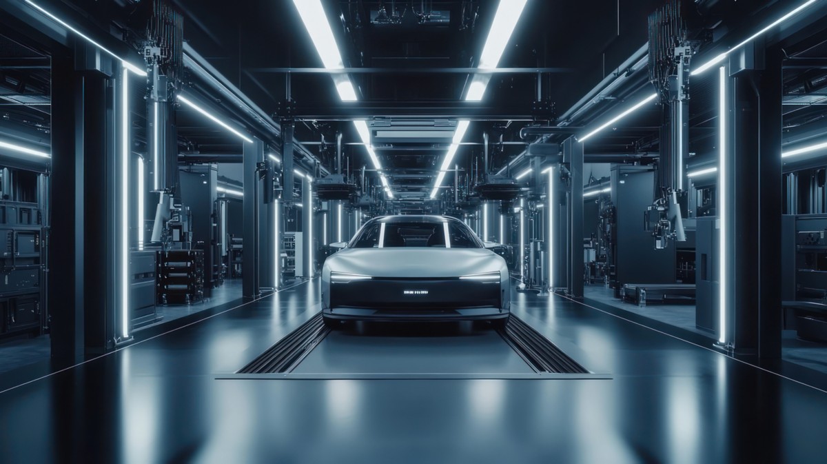 Young engineers meeting with computer code reflected on glass wall, AI & Data | DXC Technology