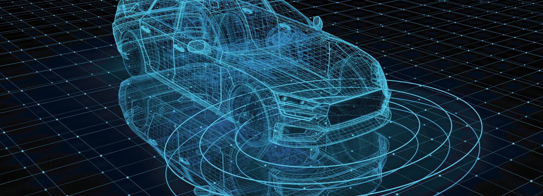 Colorful abstract image, orange to blue, AI & Data Solutions | DXC Technology