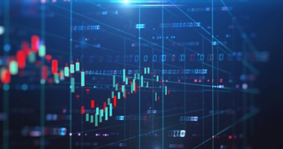 financial stock market graph illustration ,concept of business investment and stock future trading.