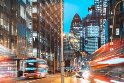 city street scene, showing traffic movement, Automotive | DXC Technology Customer Stories