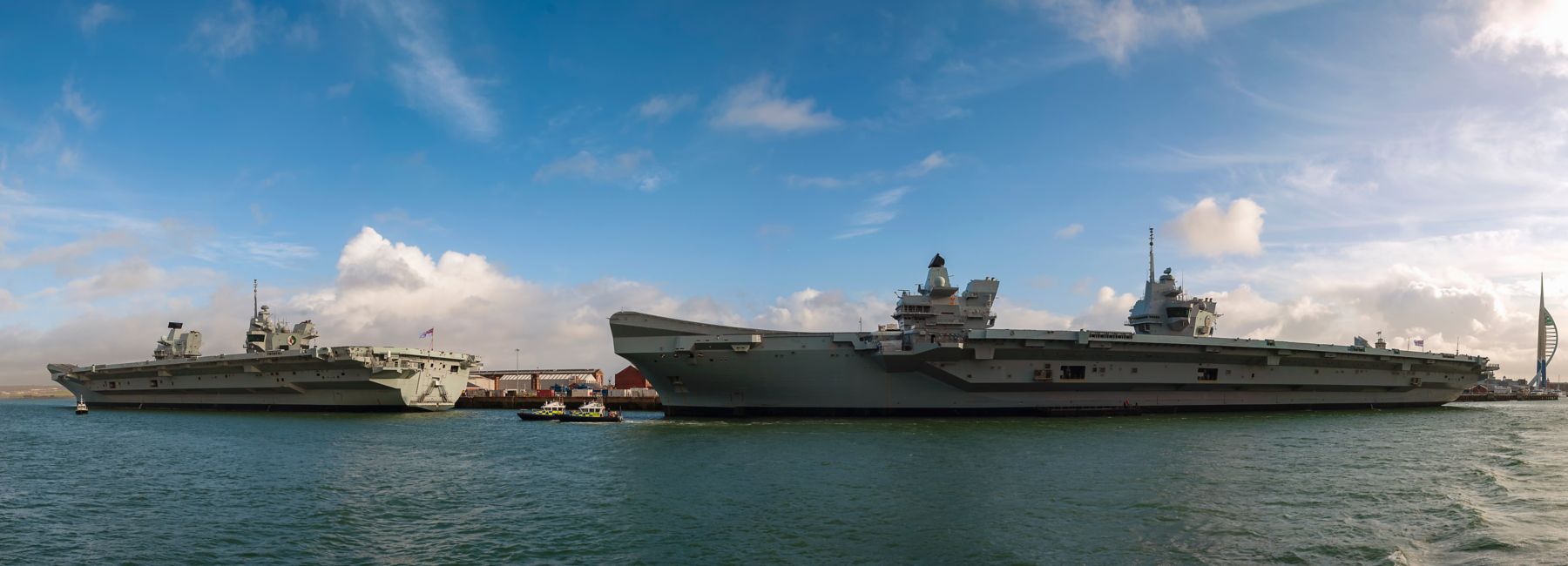 The Royal Navys aircraft carriers HMS Queen Elizabeth and HMS Prince of Wales, representing aerospace and defense industry | DXC Technology