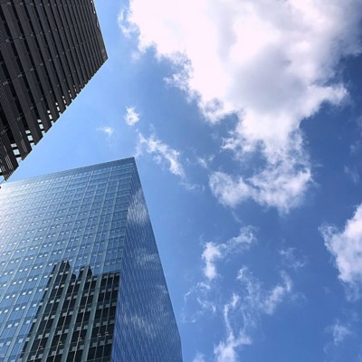 Low Angle View Of Modern Buildings Against Sky
