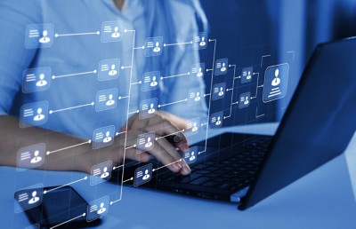 Relations of order or subordination between members. Business hierarchy structure. Business process and workflow automation with flowchart. Virtual screen Mindmap or Organigram., Relations of order or subordination between members. Business hi
