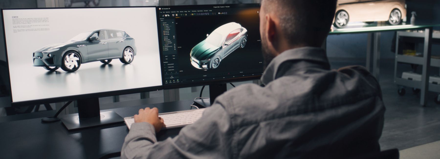 professional working on auto software development, Automotive | DXC Technology