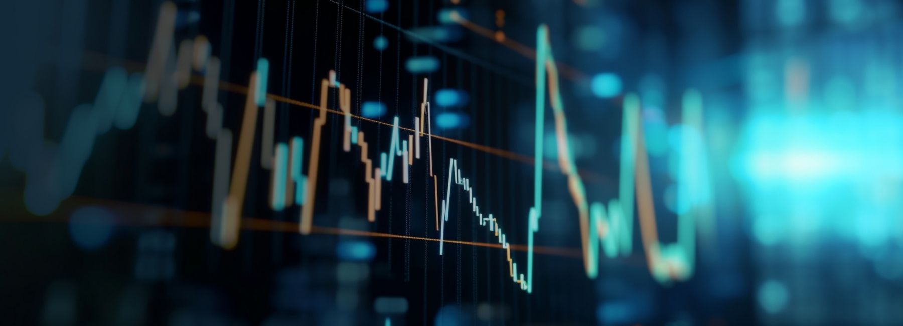 Digital display of stock market, Financial Services | DXC Technology