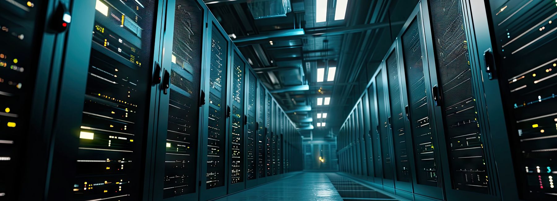 mainframe computers in data center server farm | DXC Technology