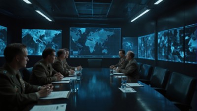 People in military uniforms at conference table collaborate, representing goal to build a quantum-ready ecosystem at NATO, Aerospace & Defense | DXC Technology Insights