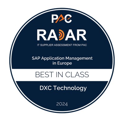 Badge_Company_SAP_Services_segment_2024_Best In Class - Badge_DXC_Technology_SAP_Services_AM_Europe_2024_BestInClass