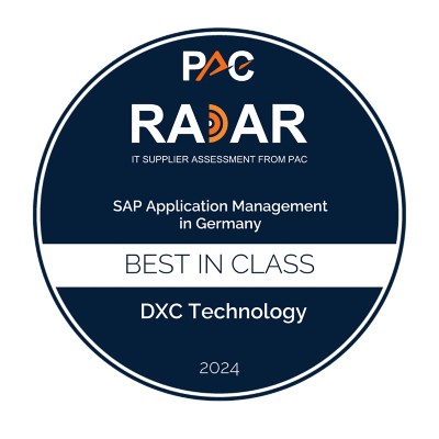 Badge_Company_SAP_Services_segment_2024_Best In Class - Badge_DXC_Technology_SAP_Services_AM_Germany_2024_BestInClass