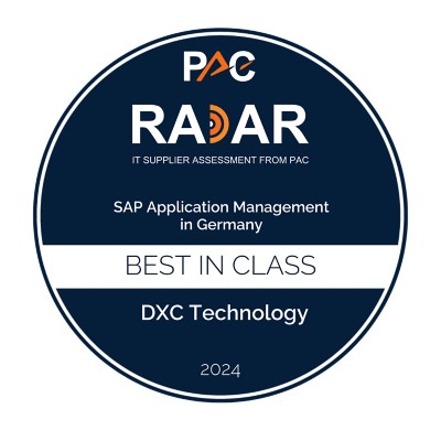 Badge_Company_SAP_Services_segment_2024_Best In Class - Badge_DXC_Technology_SAP_Services_AM_Germany_2024_BestInClass