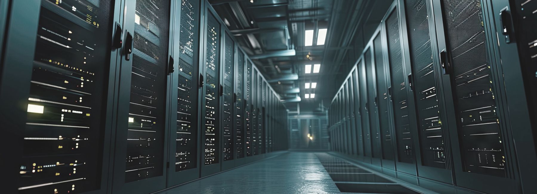 mainframe computers in data center server farm | DXC Technology