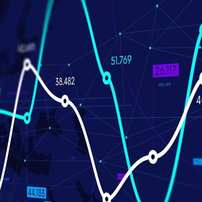 graph on computer screen