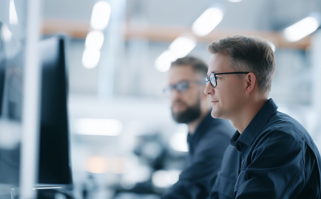Employees using managed device deployment services and enterprise device management solutions | DXC Technology Customer story