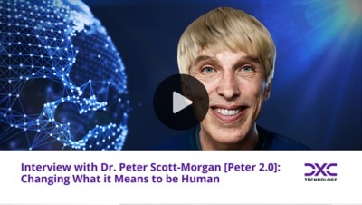 Dr Peter Scott-Morgan 'Hello DXC' video