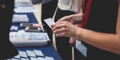 People attending a session