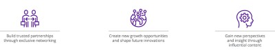 Build trusted partnerships through exclusive networking 