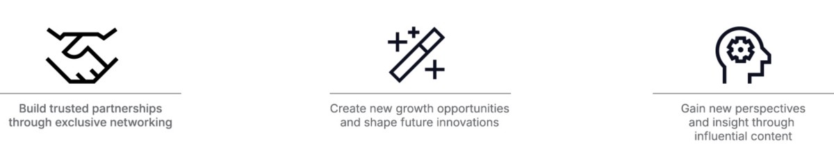 Build trusted partnerships through exclusive networking 