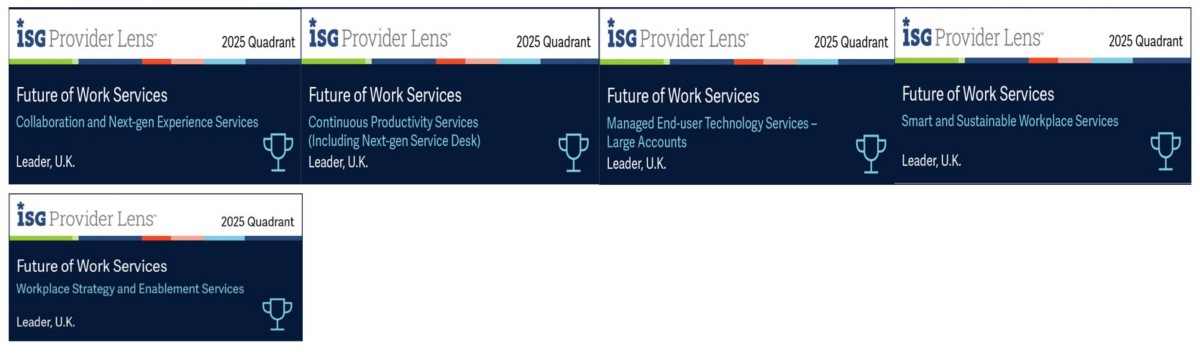 ISG Provider Lens Future of Work UK awards | DXC Technology