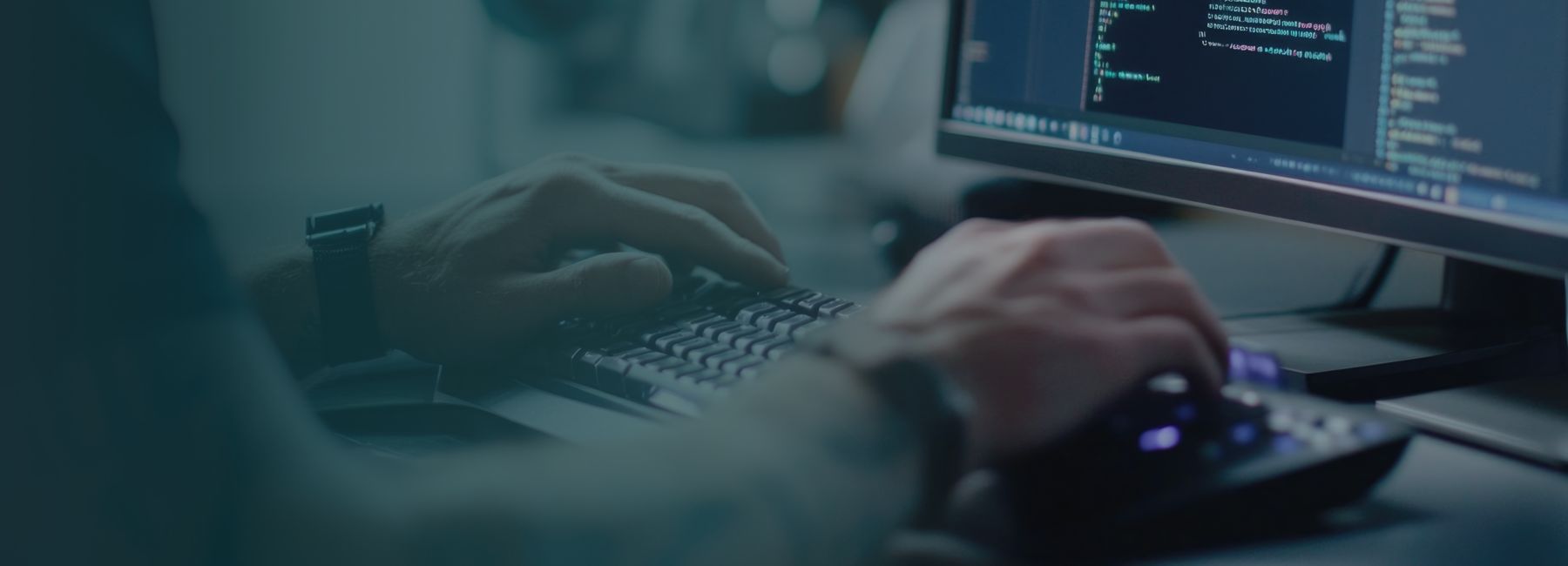 Blue-lit digital highway, autonomous driving, CARIAD | DXC Technology Customer Stories