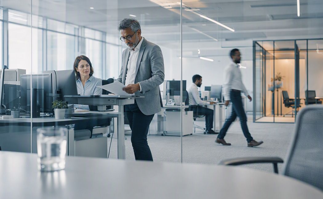 Manager with a tablet overseeing finance and accounting business process outsourcing operations | DXC Technology