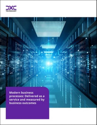 Modern business processes PDF cover with image of server room