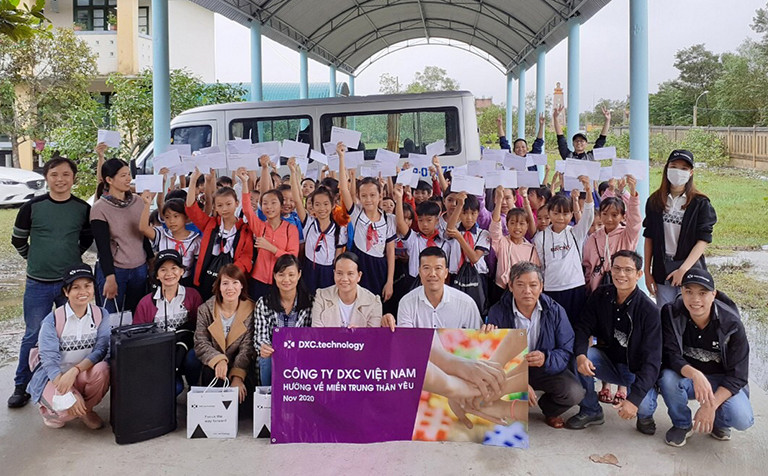 DXC Vietnam provides disaster & health crisis relief in rural districts