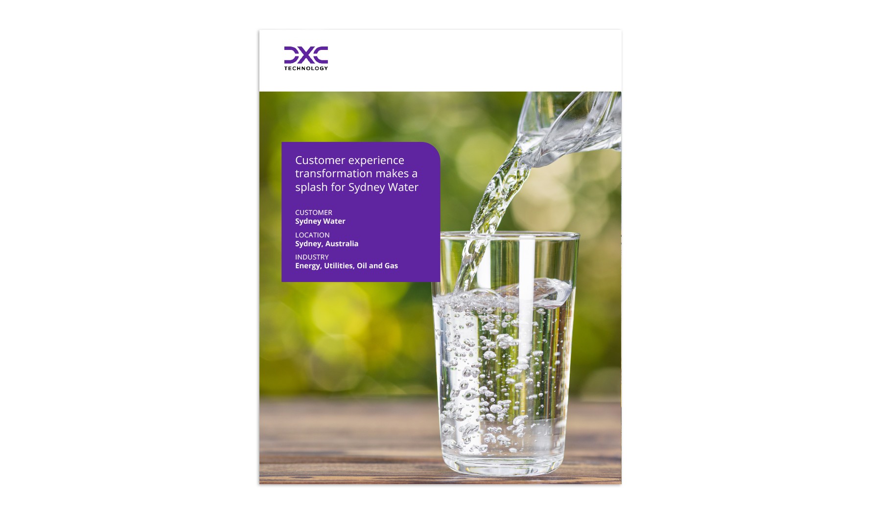 Sydney Water Case Study