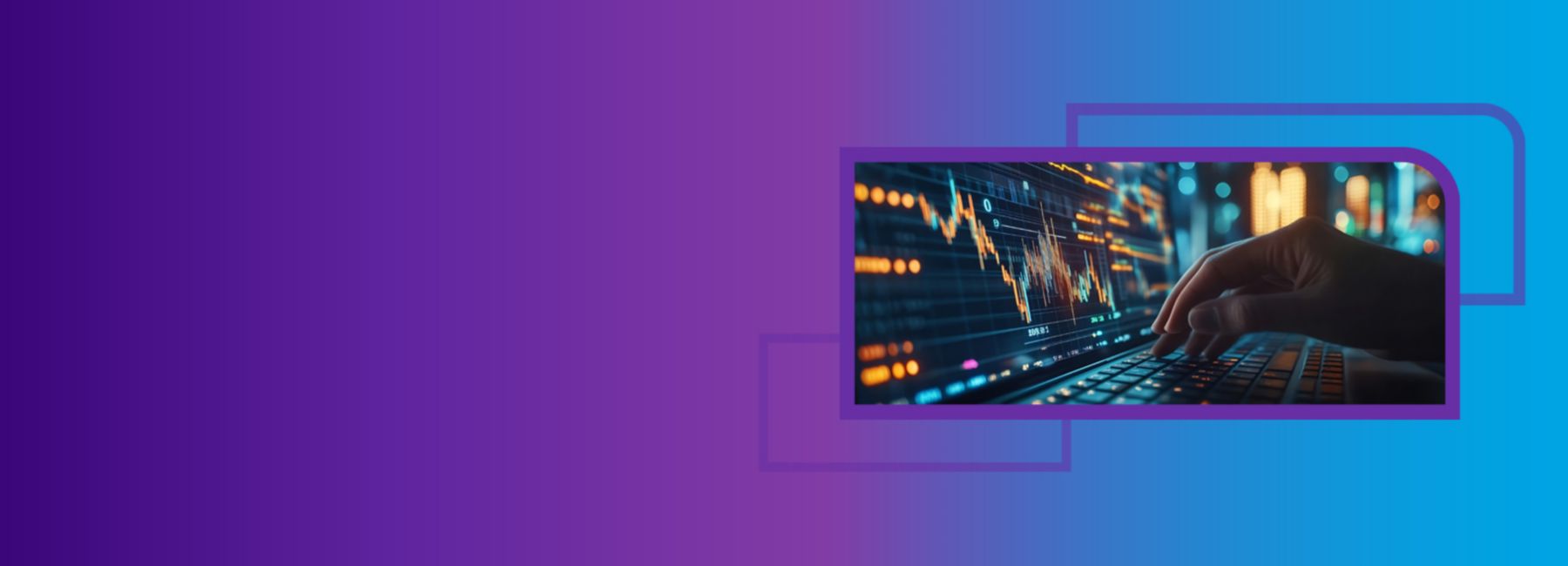 Person uses computer with charts metrics on screen, representing Insurance, Assure Broking | DXC Technology Capabilities