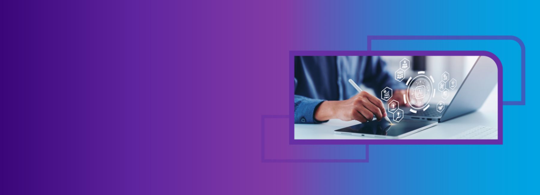 Person uses computer with charts metrics on screen, representing Insurance, Assure Broking | DXC Technology Capabilities