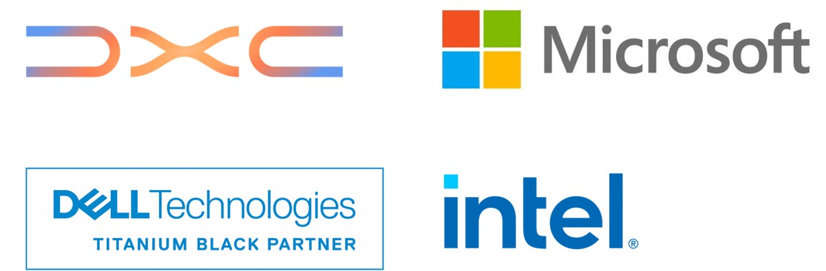 DXC, Microsoft, Dell Technologies, Intel Logos, Intelligent Boost partners | DXC Technology