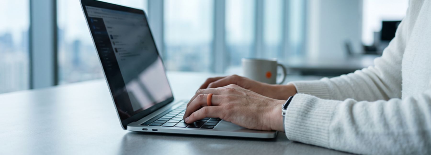 Woman doing data search on laptop, Building an AI agent fabric on Snowflake | DXC Technology Insights