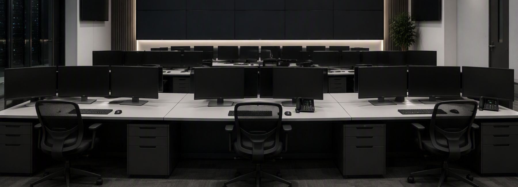 empty IT war room | DXC Technology Insights