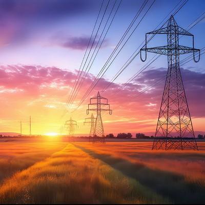 power electric energy background illustration voltage current, renewable grid, transmission distribution power electric energy background