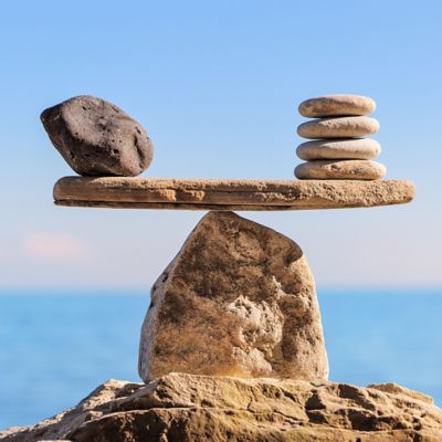 rocks balanced