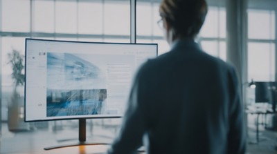 person in front of computer managing infrastructure, Intelligent Operations | DXC Technology