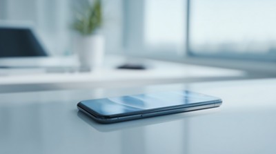 mobile phone resting on a table top, Modern Device Management | DXC Technology