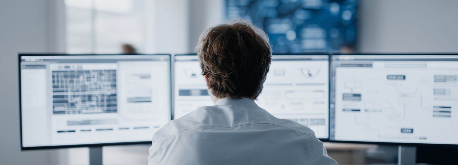 headphones perched atop computer monitor, Modern Workplace | DXC Technology