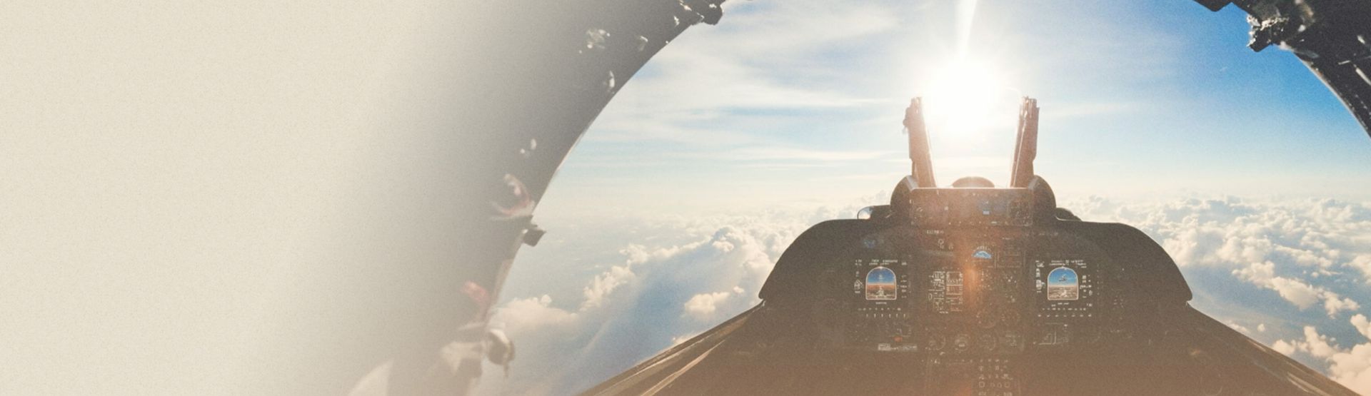 View from cockpit of hypersonic fighter jet, Accelerating the path to AI success with Xponential | DXC Technology Insights