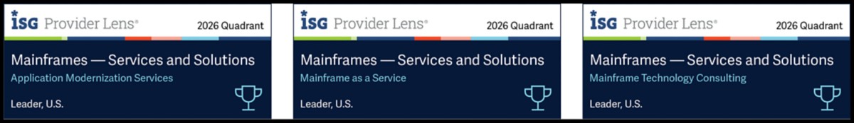 ISG US Mainframe awards badges | DXC Technology