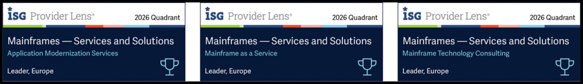 ISG mainframe awards Europe badges | DXC Technology