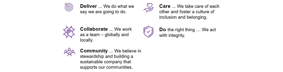 DXC Technology values