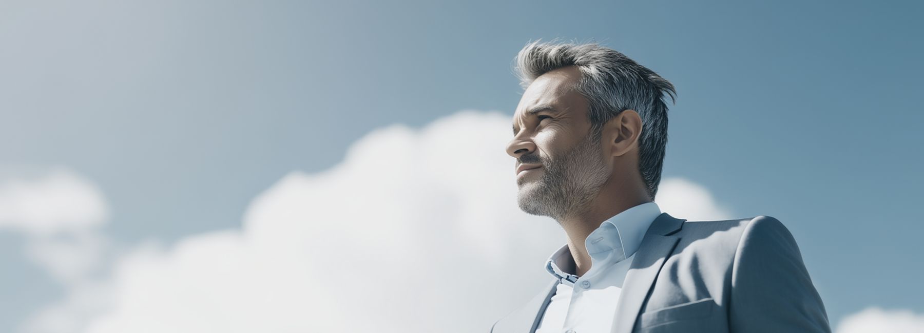 man standing in front of clouds, Private Cloud | DXC Technology | DXC Technology