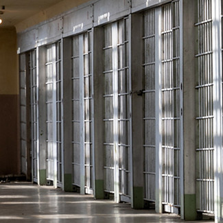 rows of prison cells